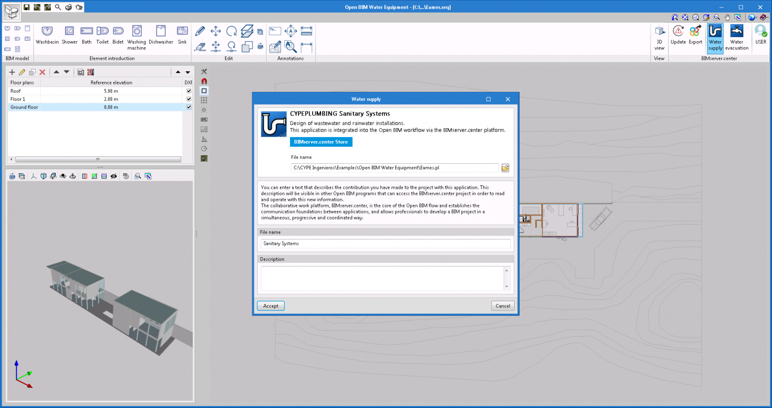 Connection with Open BIM analysis applications - CYPE