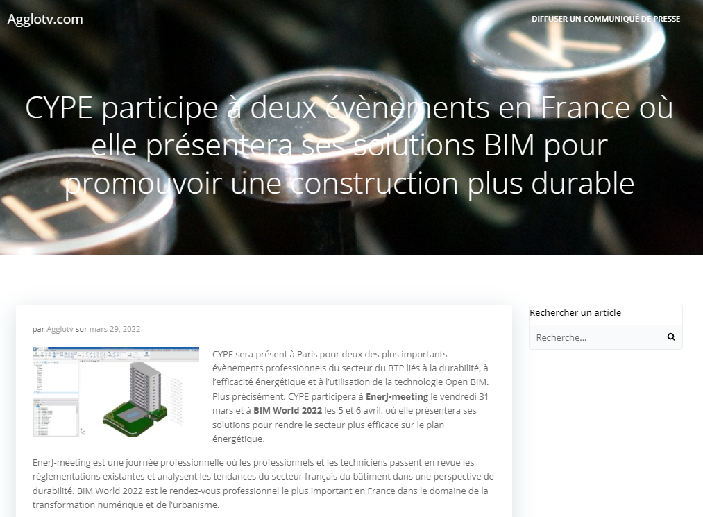 CYPE sera présent à Paris