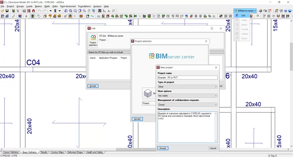 Implementation from IFC-RoadBIM files.