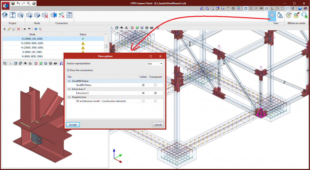 BIM model viewing options - CYPE