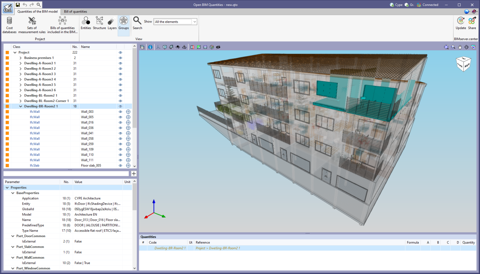 Model Group Project BIM model object groups - CYPE