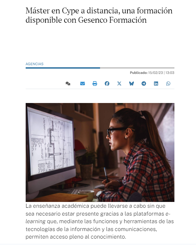 Máster en Cype a distancia