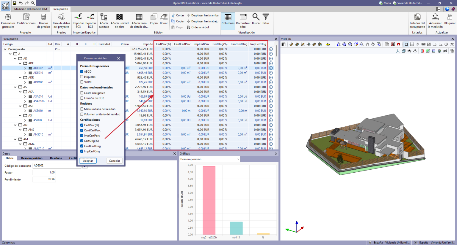 Open BIM Quantities - Certificaciones - CYPE