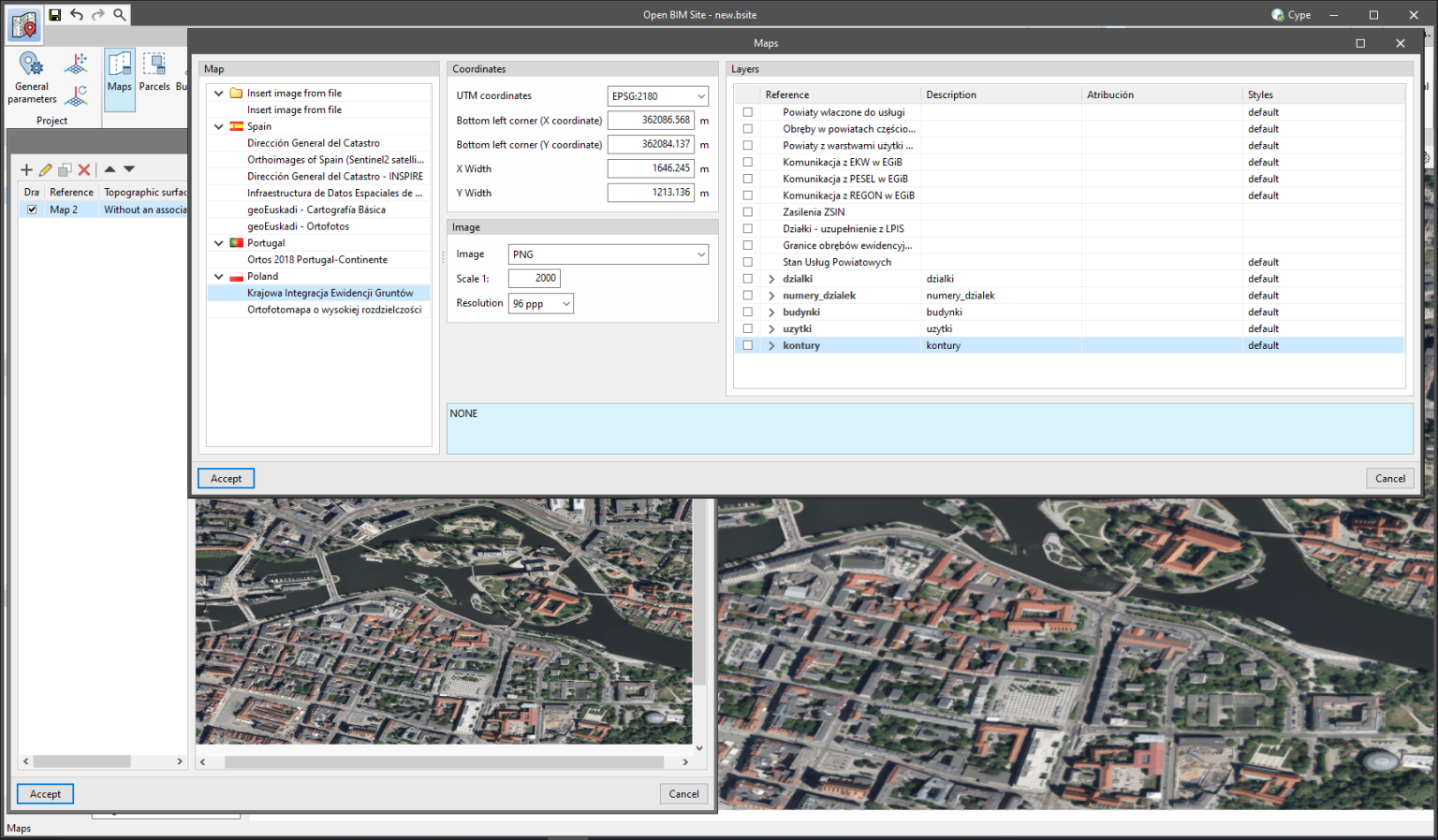 Wms Terminal Map New WMS services for obtaining maps - CYPE