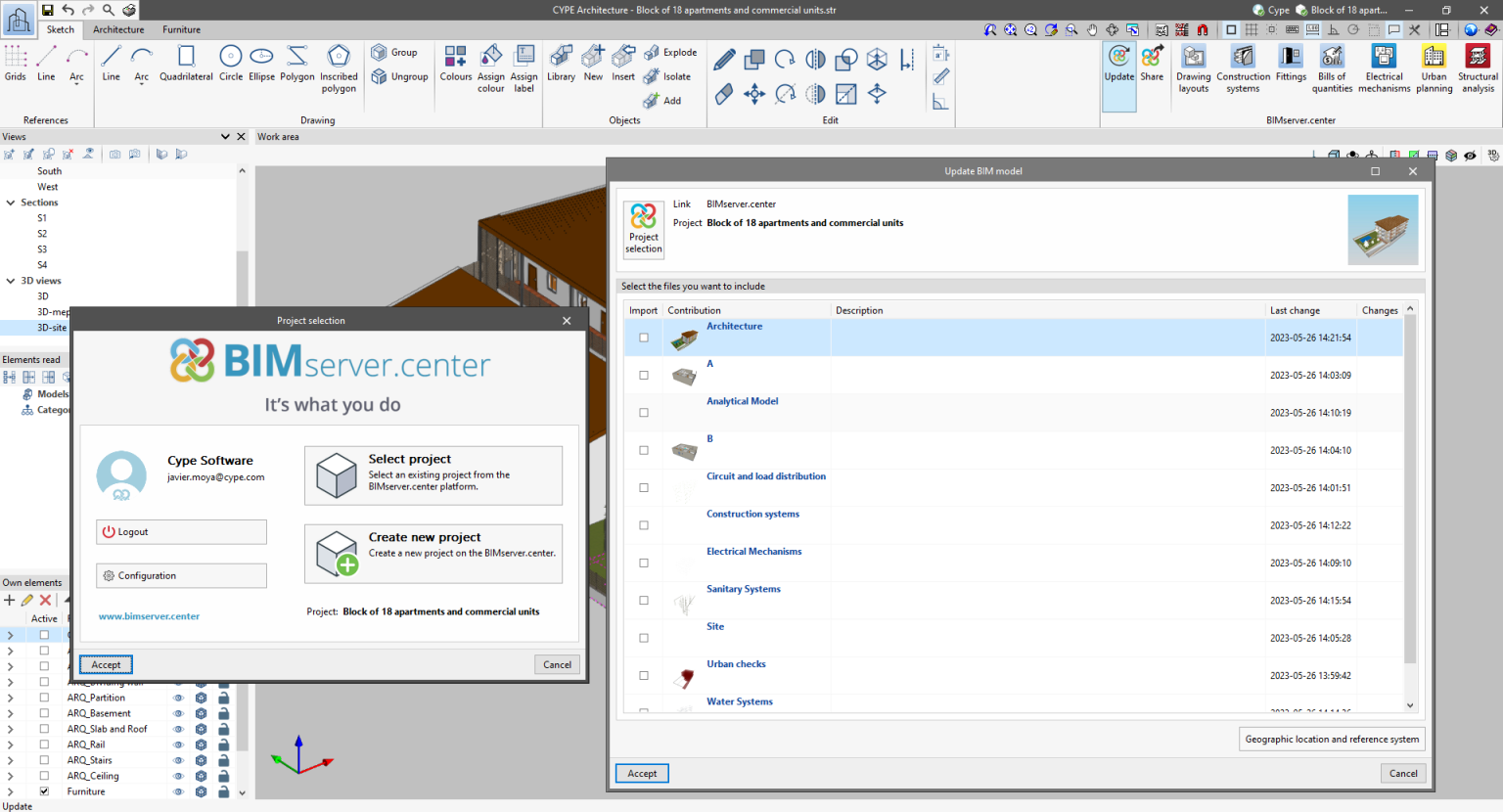 2024 A Version CYPE   EN 2024a Comiunicacion Bimserver 05 Lista Aportaciones 1536x830 