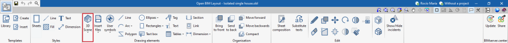 Open BIM Layout - 3D Scenes: Entering BIM model views - CYPE