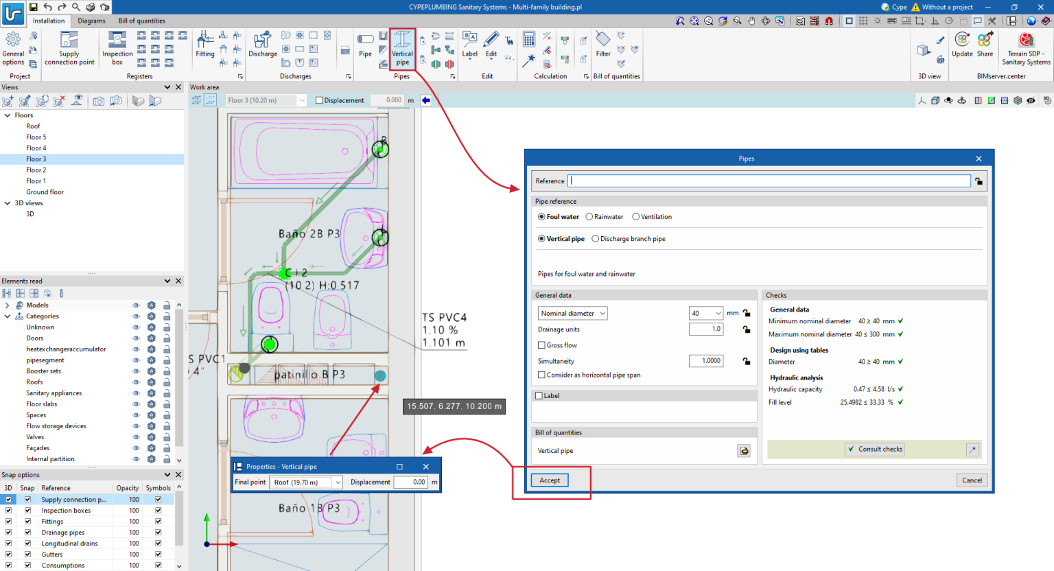 Entering the system in the new 3D environment - CYPE