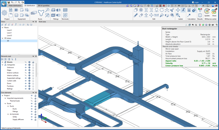 Integrating duct analysis in CYPEHVAC Hydronics and program name change ...
