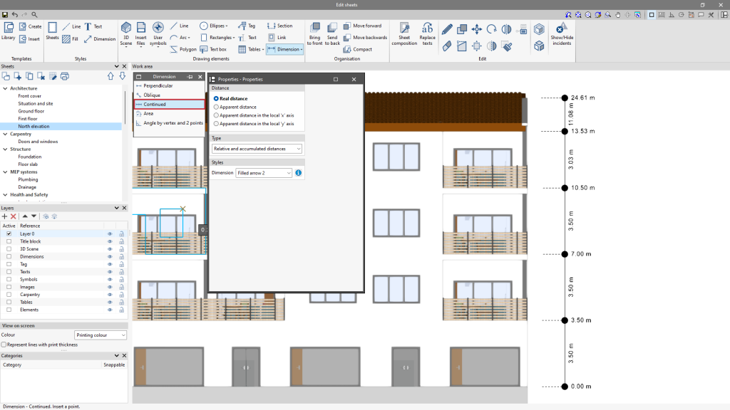 Edit sheets - Dimension - CYPE