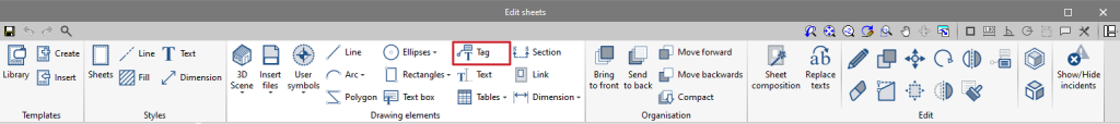 Edit sheets - Tagging elements - CYPE