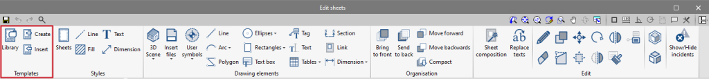 Edit sheets - Creating and managing templates - CYPE