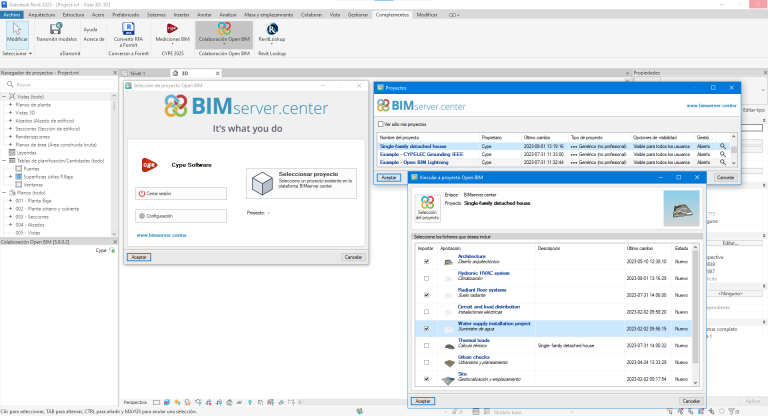 Plugin Open BIM - Revit - Open BIM collaboration - CYPE