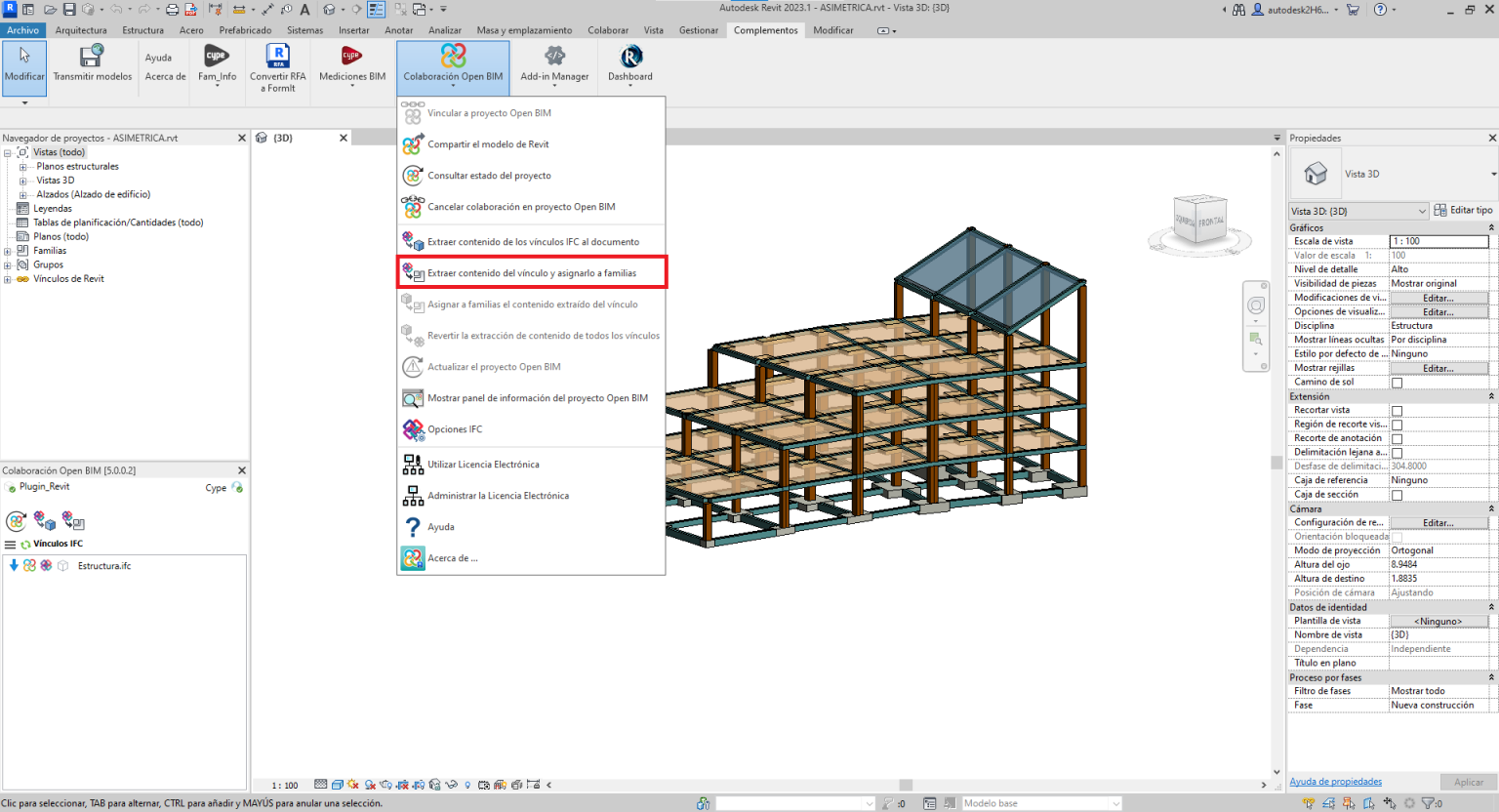 Generación de elementos nativos de Revit® a partir de un IFC ...