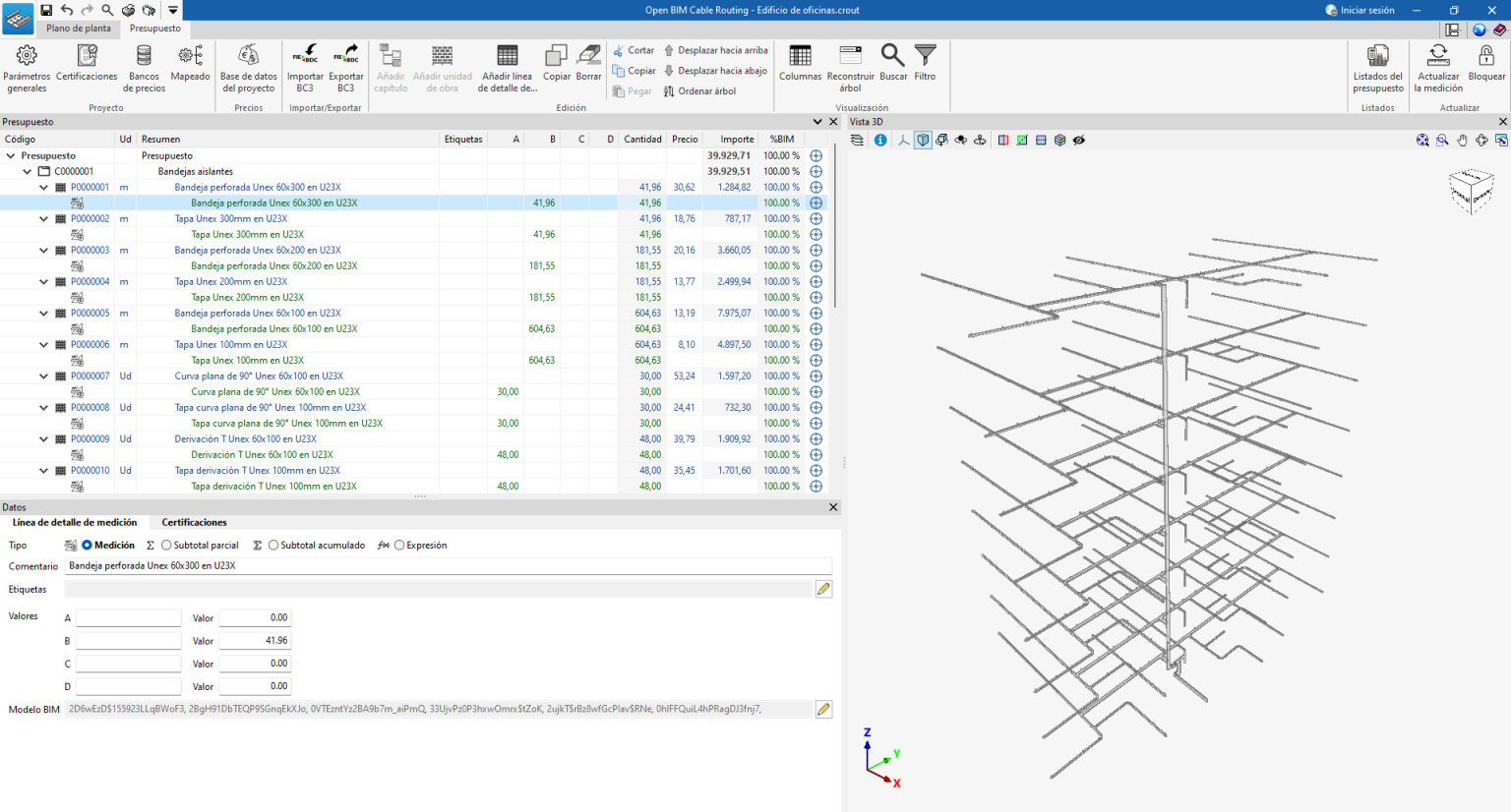 Open BIM Cable Routing - CYPE
