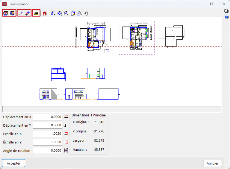 Amélioration de la gestion des fonds de plan DXF et DWG - CYPE