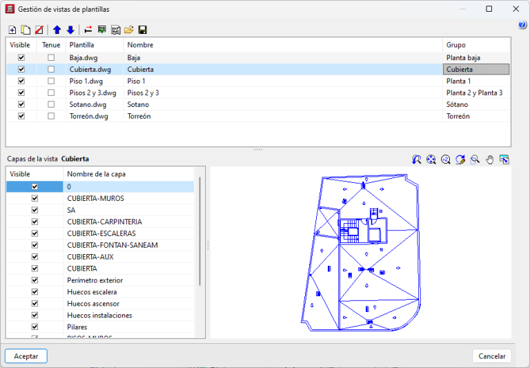 Mejoras en la gestión de plantillas DXF y DWG - CYPE