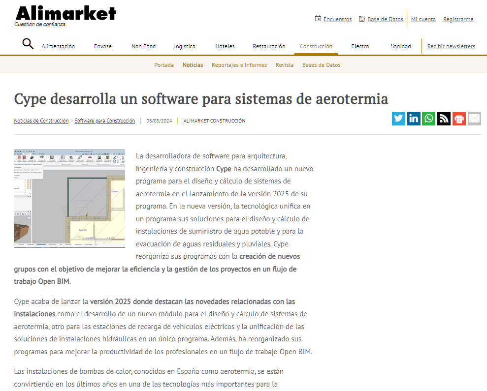 Cype desarrolla un software para sistemas de aerotermia