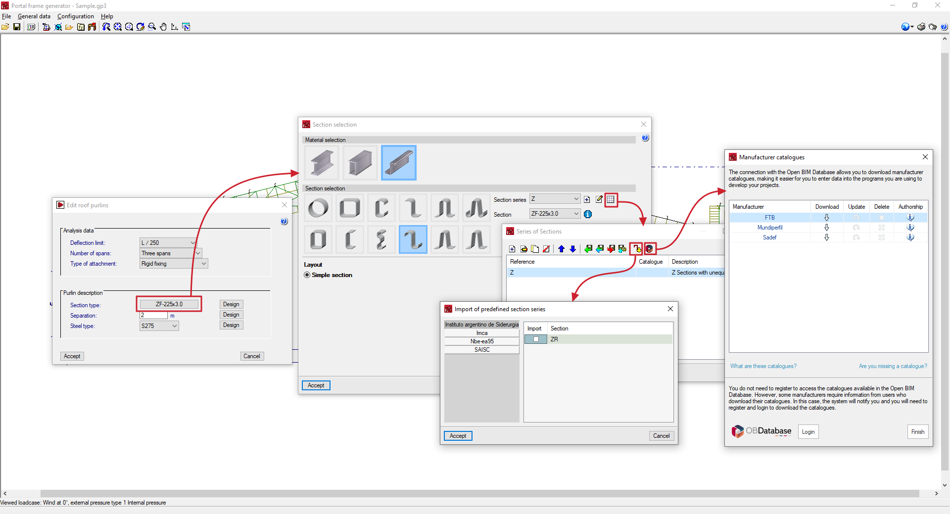 Portal frame generator - CYPE
